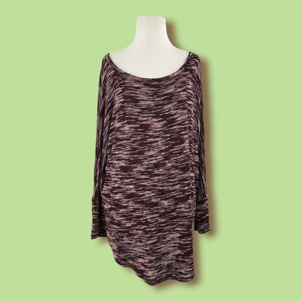 Market Spruce Sweater L Pull Over Loose Knit Purple Stitch Fix